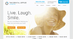 Desktop Screenshot of dentalofficeonredhill.com