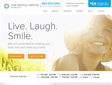 Tablet Screenshot of dentalofficeonredhill.com